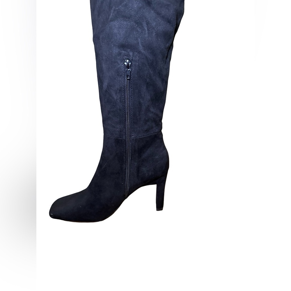 Boohoo Square Toe Over The Knee wide calf Boots (size 8) - Picture 5 of 16